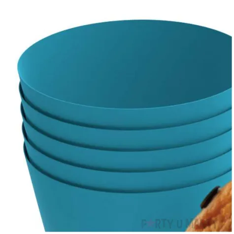 oslonki na muffinki monokolor blekitny 6 szt