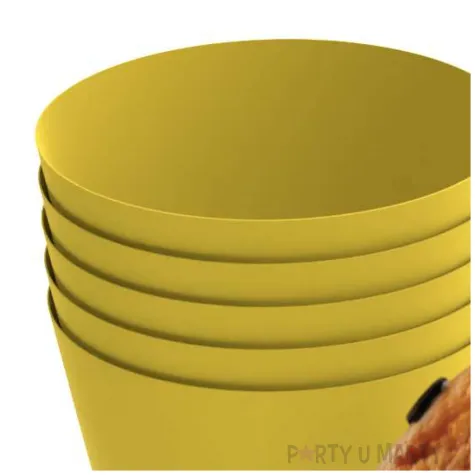 oslonki na muffinki monokolor zolty 6 szt