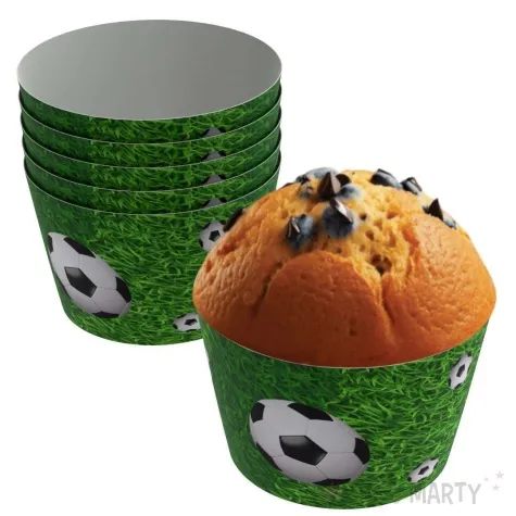 oslonki na muffinki pilka nozna 6 szt