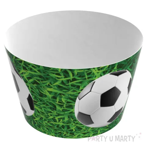 oslonki na muffinki pilka nozna zielony congee 6 szt