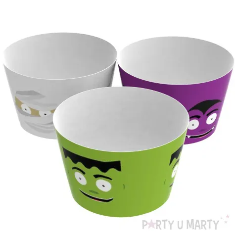 oslonki na muffinki potworki halloween mix congee 6 szt