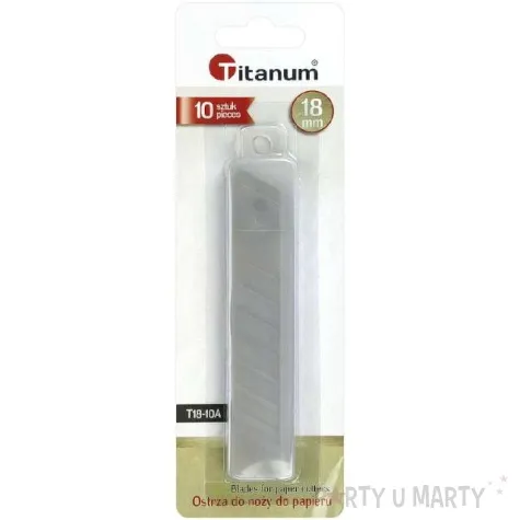 ostrza do nozy classic duze 18 mm titanum 10 szt