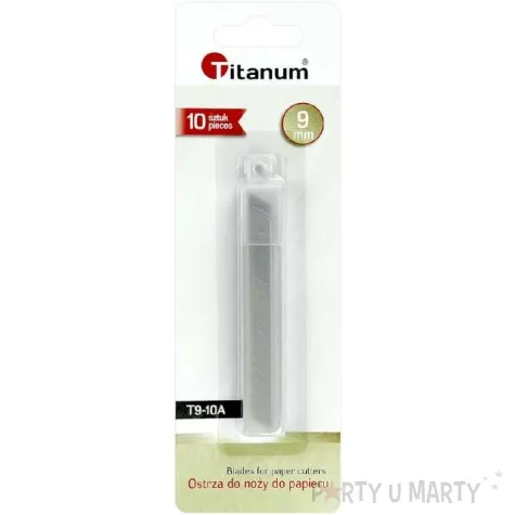 ostrza do nozy classic male 9 mm titanum 10 szt