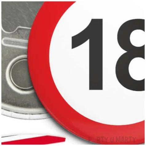 otwieracz 18 urodziny traffic birthday 56 mm