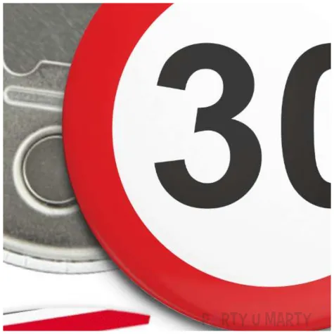 otwieracz 30 urodziny traffic birthday 56 mm