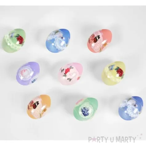 owijki na jajka koronka motyle i kwiaty mix arpex 9 szt