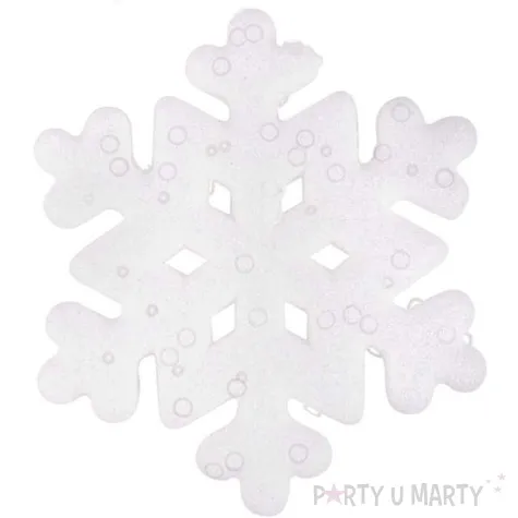 ozdoba choinkowa brokatowa sniezynka arpex 15 cm