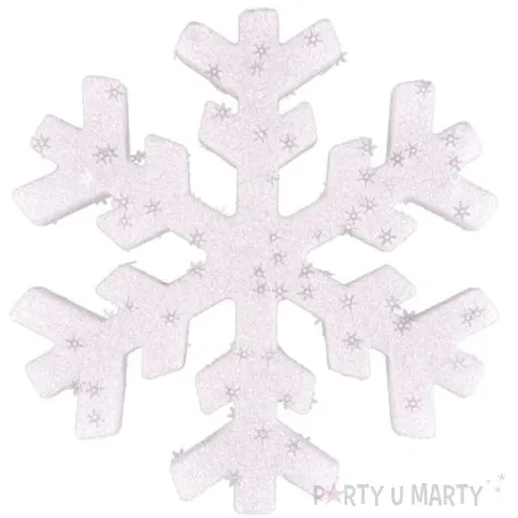 ozdoba choinkowa brokatowa sniezynka arpex 20 cm