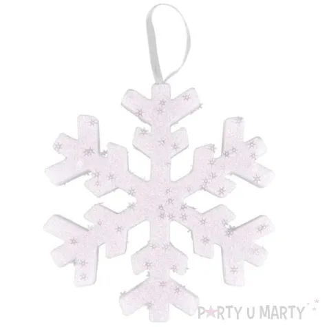 ozdoba choinkowa brokatowa sniezynka arpex 20 cm