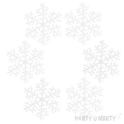 ozdoba choinkowa brokatowa sniezynka wz 2 arpex 10 cm 6 szt