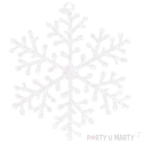 ozdoba choinkowa brokatowa sniezynka wz 2 arpex 10 cm 6 szt