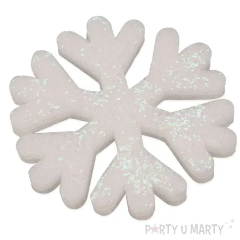 ozdoba choinkowa brokatowe sniezynki arpex 12 szt