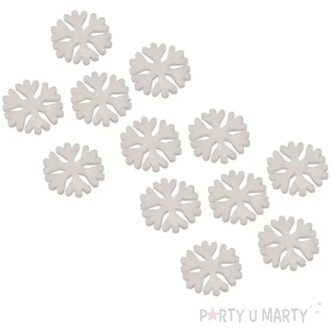 ozdoba choinkowa brokatowe sniezynki arpex 12 szt