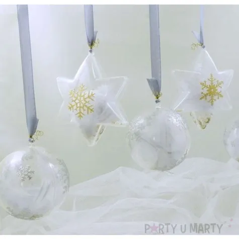 ozdoba choinkowa gwiazdka akrylowa brewis 8 cm 5 szt