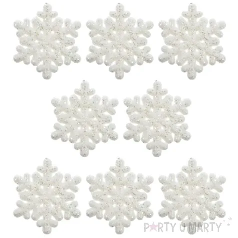 ozdoba choinkowa lsniace sniezynki arpex 7 cm 8 szt