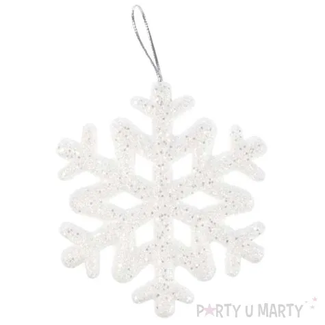 ozdoba choinkowa lsniace sniezynki arpex 9 5 cm 7 szt