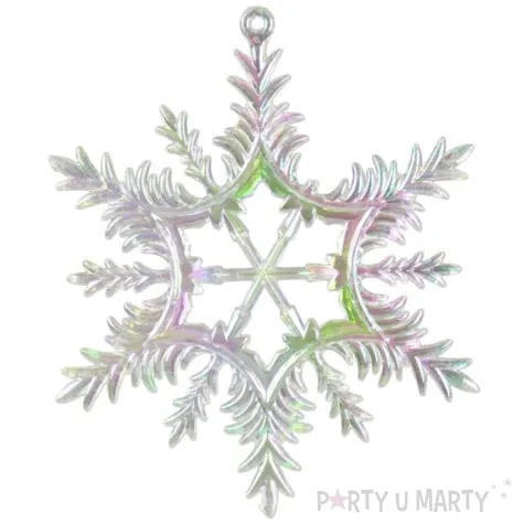 ozdoba choinkowa opalizujaca sniezynka arpex 13 cm