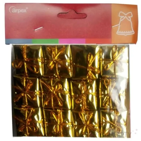 ozdoba choinkowa prezenciki mini zlote arpex 12 szt