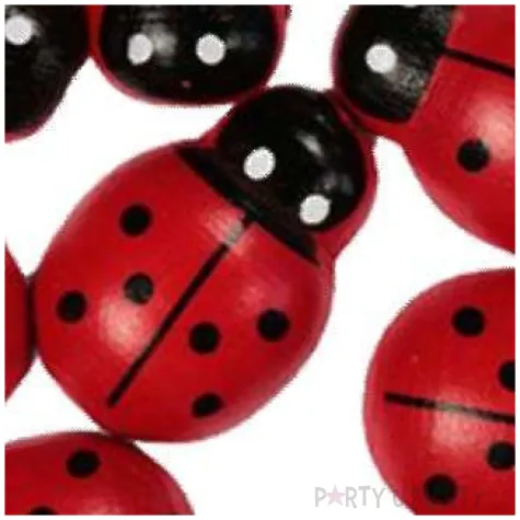 ozdoba drewniana biedronki titanum 12 szt