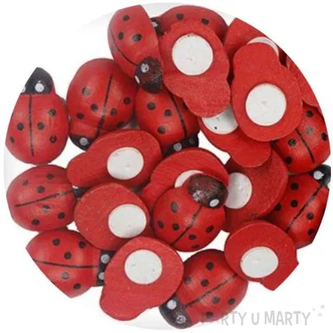 ozdoba drewniana biedronki titanum 24 szt