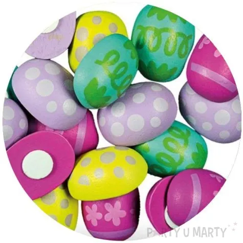 ozdoba drewniana wielkanoc pisanki titanum 24 szt