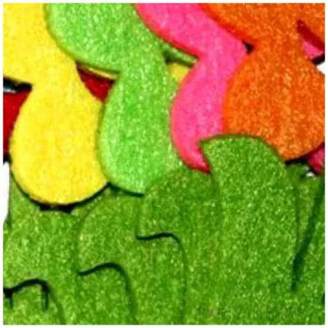 ozdoba filcowa kwiatki usmiechniete titanum 6 szt