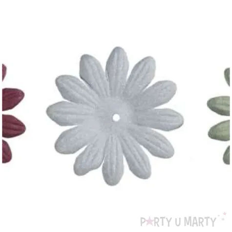 ozdoba materialowa kwiatki mix titanum 40 mm 6 szt