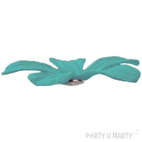 ozdoba materialowa kwiatki niebieski titanum 45 mm 6 szt