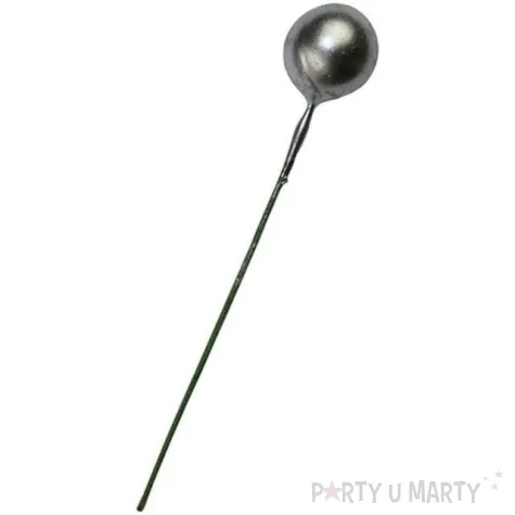 ozdoba na piku kuleczki srebrny titanum 24 szt