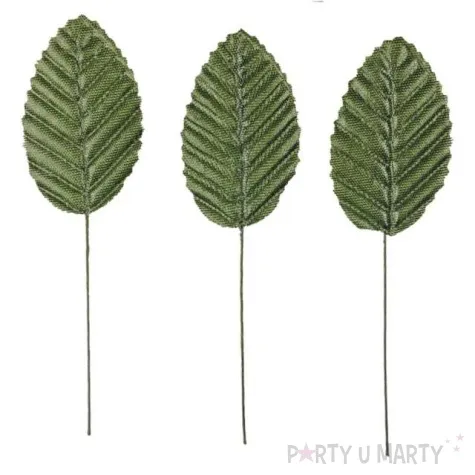 ozdoba na piku liscie zielony titanum 10 szt