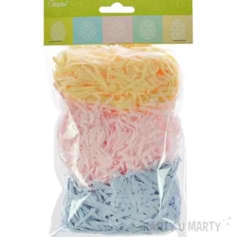 ozdoba papierowa trawa trojkolorowa mix arpex 30 g