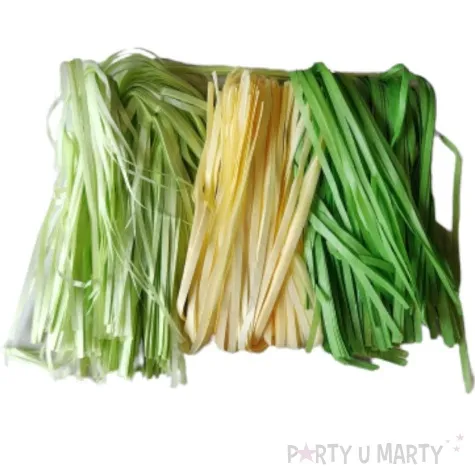 ozdoba papierowa trawa trojkolorowa zielony mix arpex 30 g