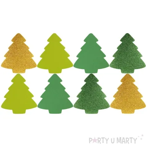 ozdoba piankowa boze narodzenie choinki brokatowe titanum 8 szt