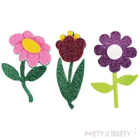 ozdoba piankowa kwiaty wiosenne titanum 6 szt