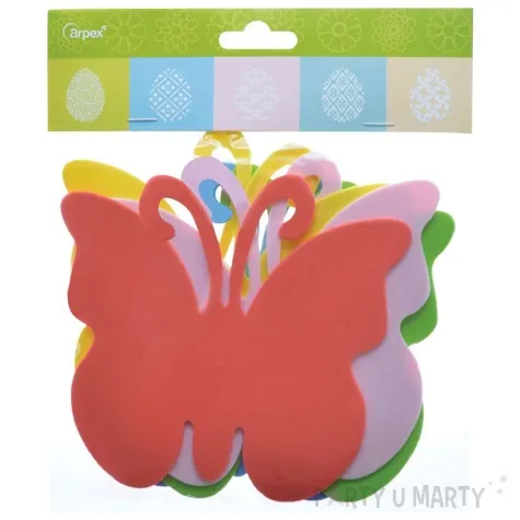 ozdoba piankowa motylki mix arpex 13 cm 5 szt