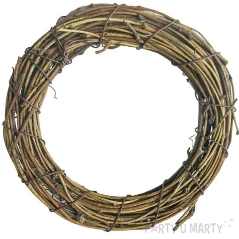 ozdoba ring rattanowy naturalny aliga 23 cm