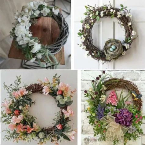 ozdoba ring rattanowy naturalny aliga 23 cm