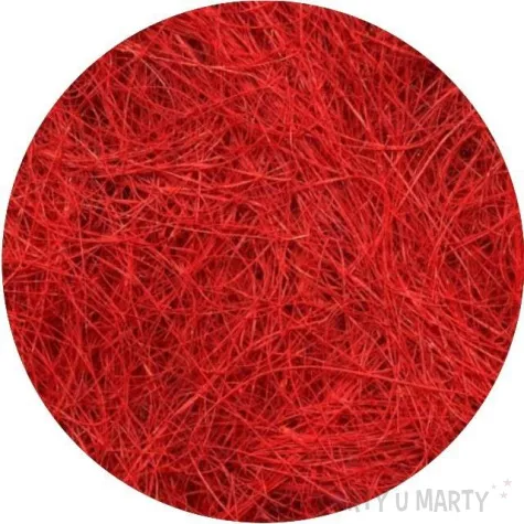 ozdoba sizal sianko czerwony aliga 30g