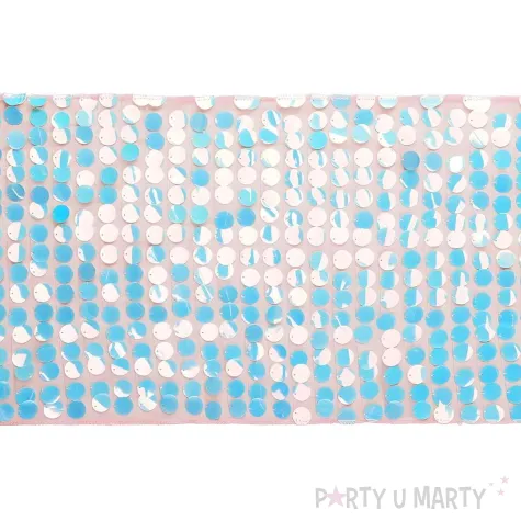 ozdobny bieznik cekinowy opalizujacy dekoracja na urodziny wesele 0 3 x 2 13 m