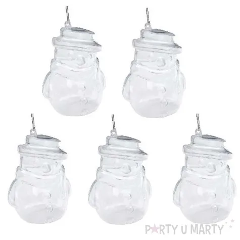 ozdoby choinkowe balwanki akrylowe aliga 10 cm 5 szt