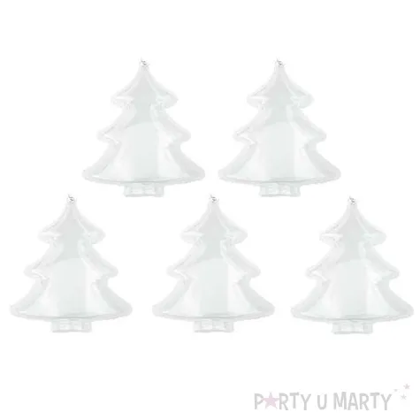 ozdoby choinkowe choinki akrylowe aliga 10 cm 5 szt