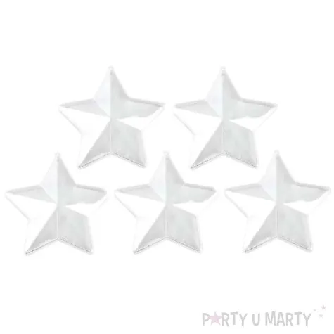 ozdoby choinkowe gwiazdki akrylowe aliga 10 cm 5 szt