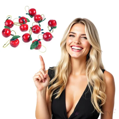 ozdoby choinkowe rajskie jabluszka arpex 12 szt