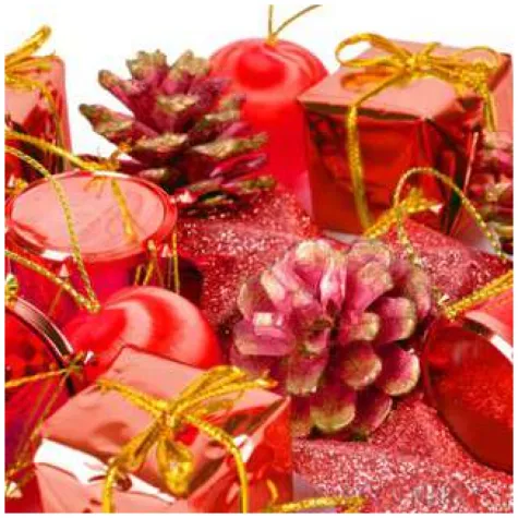 ozdoby choinkowe swiateczny mix 16 czerwony arpex