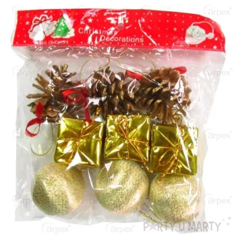 ozdoby choinkowe swiateczny mix 9 zloty arpex