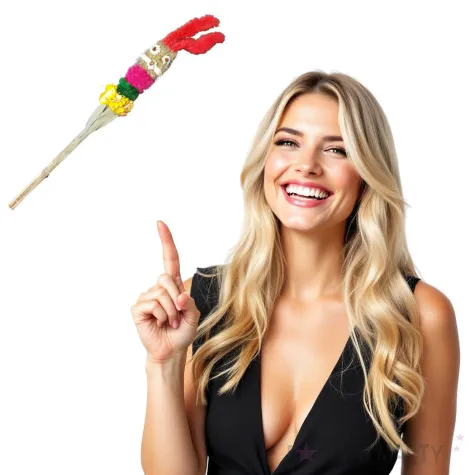 palma wielkanocna zajaczek ciemny z czerwonymi uszami arpex 40cm