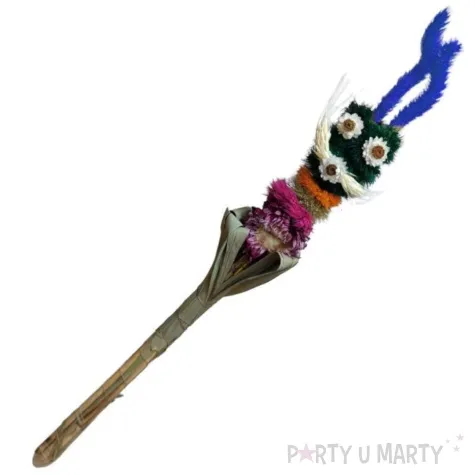 palma wielkanocna zajaczek zielony z granatowymi uszami arpex 40cm