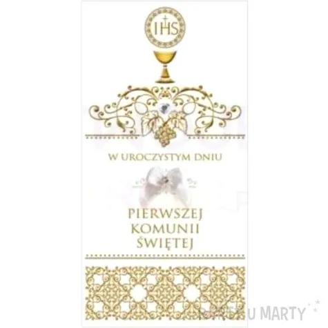 pamiatka i komunia sw hostia i kielich pol maki 21x10 5cm