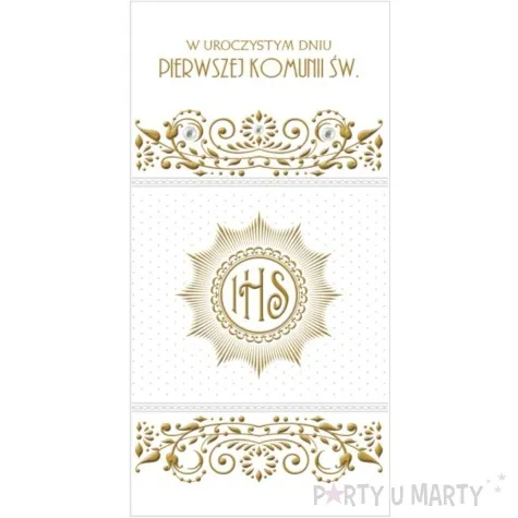 pamiatka i komunia sw hostia i ornamenty pol maki 21x10 5cm