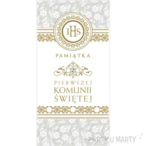 pamiatka i komunia sw hostia w koronce pol maki 21x10 5cm